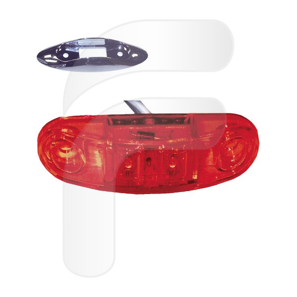  SIGNAL POSITION LAMPS POSITION LAMPS 12V RED OVAL